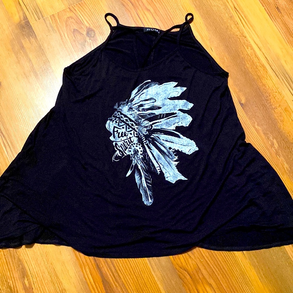 Zutter Hi-Lo Strappy “Free Spirit” Tank: Women’s Size Large